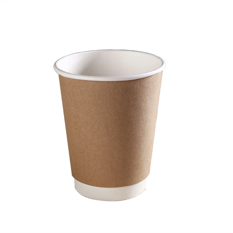 Hot Sales Custom Water Based Ink Plastic Free Wholesale Disposable Printed Kraft Paper Cup Coffee for Hot Drink