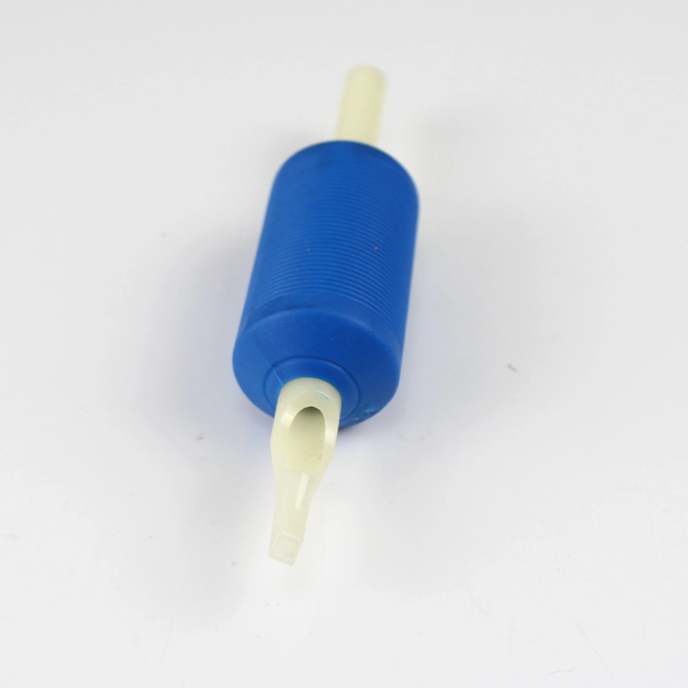 1&quot; 25mm Disposable Blue ABS Tattoo Grips with White Tip