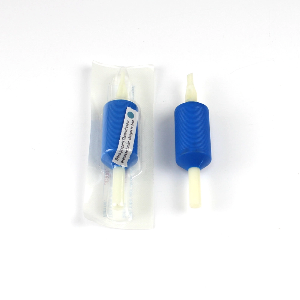 1&quot; 25mm Disposable Blue ABS Tattoo Grips with White Tip