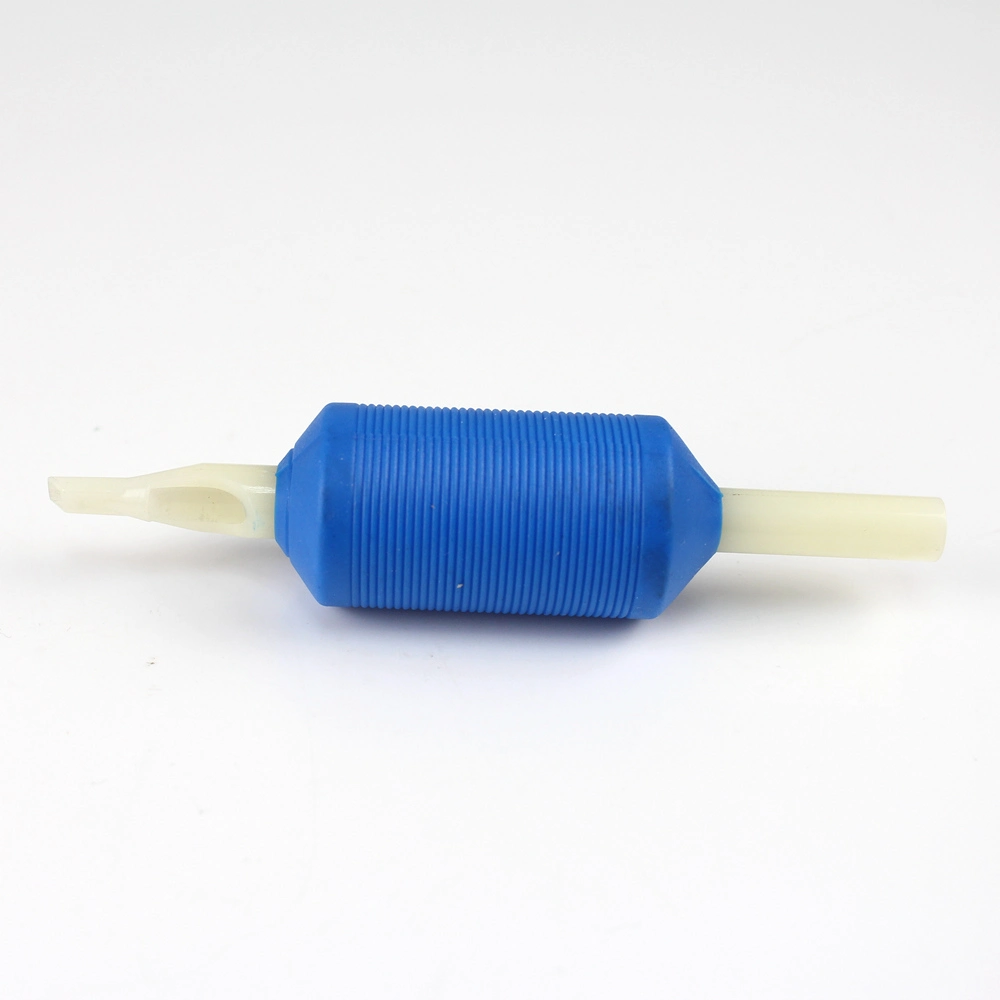 1&quot; 25mm Disposable Blue ABS Tattoo Grips with White Tip