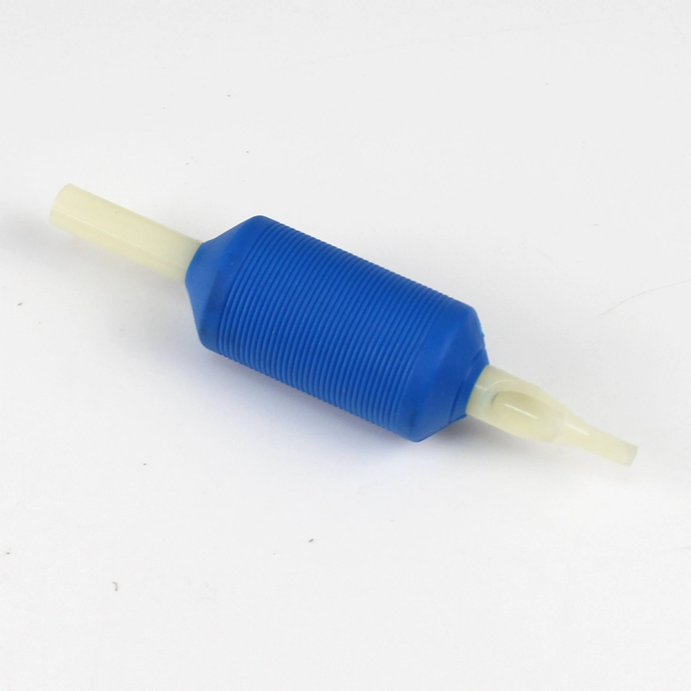 1&quot; 25mm Disposable Blue ABS Tattoo Grips with White Tip