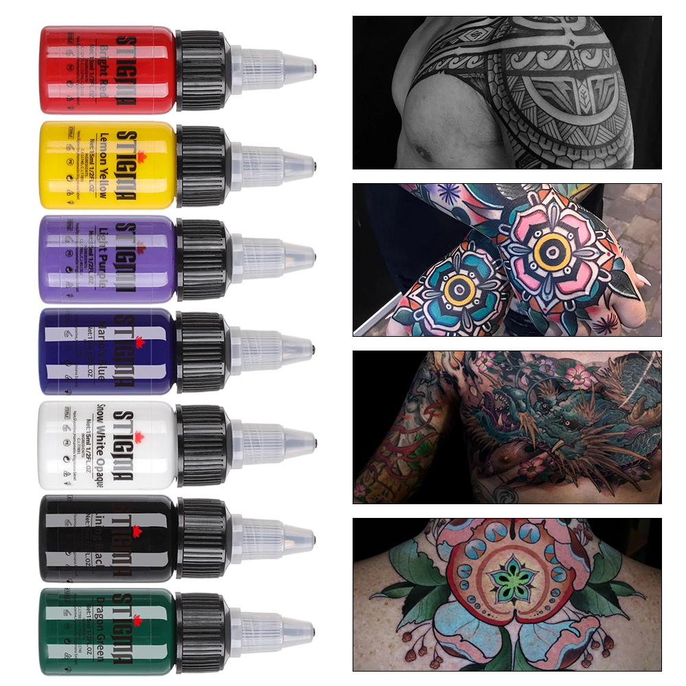 High Quality 7colors Tattoo Ink for Body Artist Tattoo Machine Tattoo Pigment Set